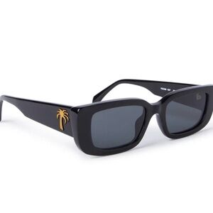 New Palm Angels Yosemite Black Sunglass Temples rectangle 1007 51